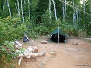 lake desor royale isle south campsite campground alone almost trip