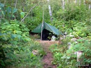 hatchet campground isle royale lake tarp campsite alone trip