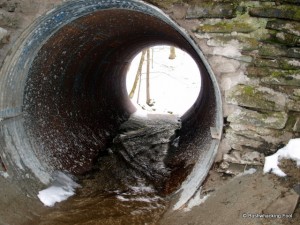 Culvert beneath bridge at Hoxie Gorge