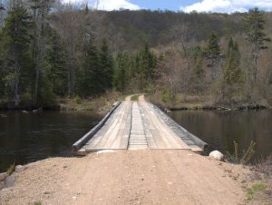 Bridge over Beaver River along Raven Lake Road in the Adirondack Park.